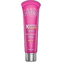 Lotus Herbals Make-up Xpress Glow 10 in 1 SPF 25 Daily Beauty Cream (Royal Pearl, 30g)