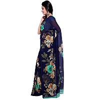 Anand Sarees Women Georgette Saree(JRD1052_Black_One size)