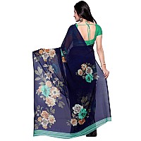 Anand Sarees Women Georgette Saree(JRD1052_Black_One size)