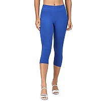 Robinbosky Premium Cotton Lycra Stretchable Capris Leggings Sroyalblue