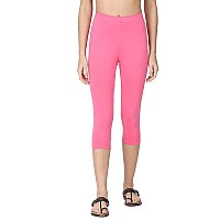 Robinbosky Premium Cotton Lycra Stretchable Capris Leggings Xlbabypink