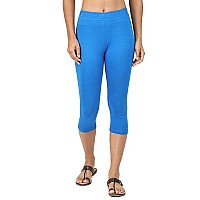 Robinbosky Premium Cotton Lycra Stretchable Capris Leggings Mimperialblue