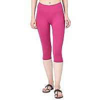 Robinbosky Premium Cotton Lycra Stretchable Capris Leggings Morchid