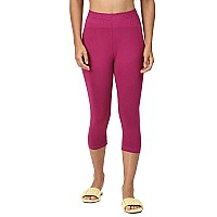 Robinbosky Premium Cotton Lycra Stretchable Capris Leggings Mmagenta