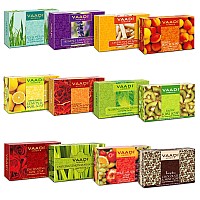 Vaadi Herbals Assorted Luxurious Handmade Herbal Soaps, 75g (Pack of 12)