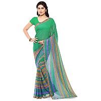 Kashvi sarees Womens Georgette Saree With Blouse Piece (1164_4_Free Size_Multicoloured_Multicoloured)