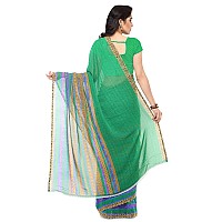 Kashvi sarees Womens Georgette Saree With Blouse Piece (1164_4_Free Size_Multicoloured_Multicoloured)