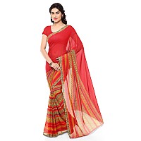 Kashvi saree Womens Georgette Saree With Blouse Piece (1164_1_Multicolor)