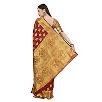 Silk Zone Womens Banarasi Art Silk Saree with Blouse Piece (ASZ00049 Brown)