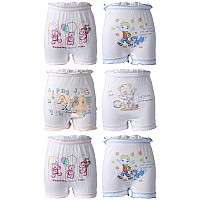 Bodycare Boys Girls Cotton Bloomers Pack Of 6 Multicolour