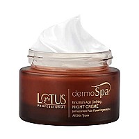 Lotus Professional DermoSpa Brazilian Age Defying Night Cream, Shea Butter, Preservative Free, Natural, 50g (Pack of 1)