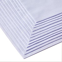 Foroo Mens Pure White Cotton Formal Handkerchief Pack Of 6 Free Size