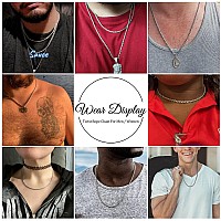 HolyFast Twist Chain Necklace Stainless Steel Rope Jewelry for Men Women