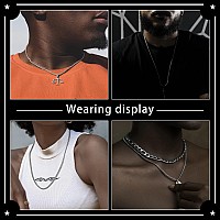 Monily 4mm 22In Square Rolo Stainless Steel Chain Necklace Round Box Necklace Men Women Jewellery