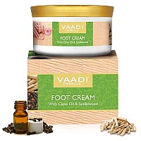 Vaadi Herbals Foot Cream, Clove and Sandal Oil, 150g