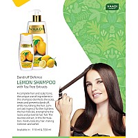 Vaadi Herbals Lemon Dandruff Defense Shampoo, 350ml (Pack of 3)