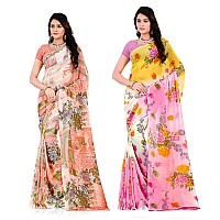 Anand Sarees Georgette Blend Ready to wear Saree Pack of 2 Combo12871301MultiOne Size