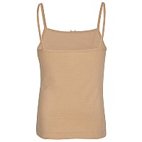 Jockey Sg04 Girls Super Combed Cotton Rib Fabric Camisole With Regular Straps Beige