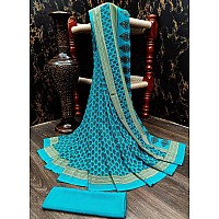 Vimla Womens Bhagalpuri Silk Saree 674020Turquoise