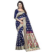 Indian Fashionista Womens Kanjeevaram Banarasi Silk Saree