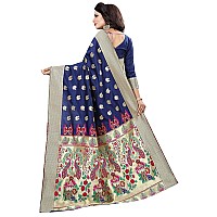 Indian Fashionista Womens Kanjeevaram Banarasi Silk Saree