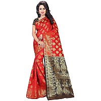 Indian Fashionista Soft Cotton Banarasi Silk Saree For Women Sarees Beautiful For Women saree free size with blouse piece