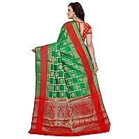 Indian Fashionista Womens Cotton Silk Banarasi Saree Beautiful With Unstitched Blouse Piece for DailyPartyWeddingCasual Wear