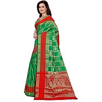 Indian Fashionista Womens Cotton Silk Banarasi Saree Beautiful With Unstitched Blouse Piece for DailyPartyWeddingCasual Wear