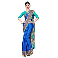 Uniform Sarees Corp Womens Silk Crepe Hospital Sarees With Blouse Piece (Maroon)