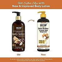 WOW Shea Butter & Cocoa Butter Moisturizing Body Lotion - Deep Hydration - No Mineral Oil, Parabens, Silicones, Color & PG - 300mL