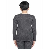 Bodycare Unisex Boys And Girls Thermal Regular Fit Top And Bottom Set Melange 9 10 Year 75 Cm Charcoal Melange