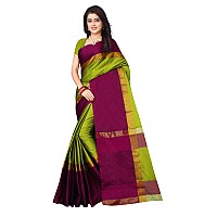 OM SAI LATEST CREATION Cotton Silk Plain Saree With Blouse Piece Black Red Parrot Green Pink