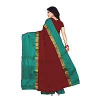 OM SAI LATEST CREATION Womens Art Silk Saree With Blouse PieceFree Size Maroon