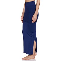 Clovia Womens Petticoat Style Saree Shapewear with Side Slit (SW0023P08_Blue_L)