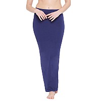 Clovia Womens Petticoat Style Saree Shapewear with Side Slit (SW0023P08_Blue_XL)