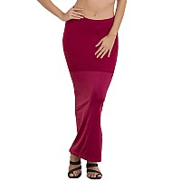 Clovia Womens Petticoat Style Saree Shapewear with Side Slit (SW0023P15_Purple_XL)