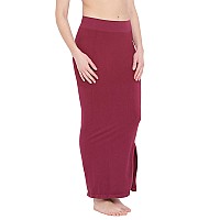 Clovia Womens Petticoat Style Saree Shapewear with Side Slit (SW0023P15_Purple_XL)