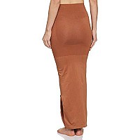 Clovia Womens Petticoat Style Saree Shapewear with Side Slit (SW0023A24_Brown_L)