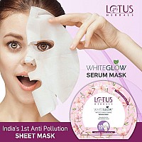 Lotus Herbals Whiteglow Infused Brightening Serum Sheet Mask, 20 g