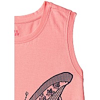 Amazon Brand Jam Honey Girls 100 Cotton Printed Knee Length Sleeveless Dress Age 212 Years