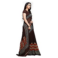 Vaamsi Womens Georgette with Blouse piece ClothFabric (Multicoloured)