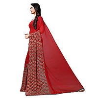 Kashvi sarees Womens Georgette Saree With Blouse Piece (Multicoloured)