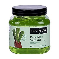 Kapiva Pure Aloe Vera Skin Gel 500g For Face & Hair | Hydrating, Moisturizing, Soothing Skin | Multipurpose Gel