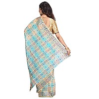 Raj Saree Womens Traditional Cotton Bengali Handloom Tant Saree Multicolour