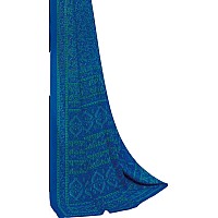 Miraan Womens Silk Blend Saree with Blouse Piece BANISA1602 Blue