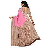 Miraan Womens Silk Blend Saree with Blouse Piece (BANKARMA1021CPINK, Multicolor)