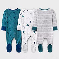 Tuddybuddy 100 Organic Cotton Multi Color Zipper Sleepsuitonesieromper For Baby Boy Baby Girl Pack Of 3 Sleepsuits Plane