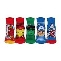 Supersox Ankle Disney Avenger Socks For Kids Made With Breathable Anti Odour Moisture Absorbent Combed Cotton With A Extra Dur