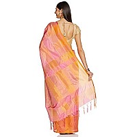 OM SAI LATEST CREATION Womens Art Silk Saree With Blouse Piece(Pink,Free Size)