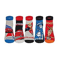 Supersox Cotton Cute Disney Characters Ankle Length Socks Collections Of Dash Buzz Lightning Mcqueen Mr Incrediable For Kid